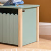 SoBuy KMB96-GR, Children Kids Toy Chest Toy Box Storage Bench with Mobile Storage Chest, Green