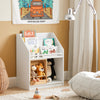 SoBuy KMB98-W, Children Kids Bookcase Book Shelf Toy Shelf Storage Display Shelf Rack Organizer with Sliding Door, White