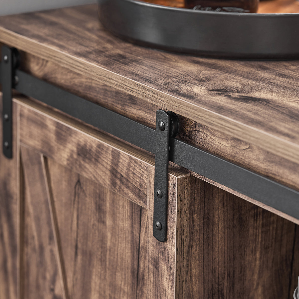 SoBuy KNL08-N, Kitchen Island Kitchen Cabinet Sideboard Kitchen Breakfast Dining Bar Table Bar Cabinet, Wood