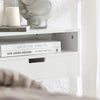 SoBuy NKD03-W, Floating Nightstand Wall-mounted Bedside Table Cabinet Wall Shelf, White