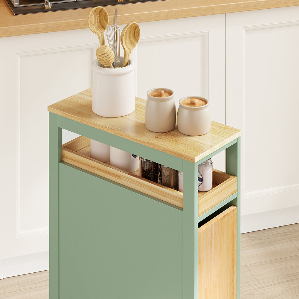 SoBuy NSR14-GR, Slim Roll Cart with Drawers for Toilet & Bathroom, Green, 50x20x79cm - view 10