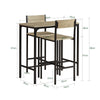 SoBuy OGT03-N, Bar Set-1 Bar Table and 2 Stools Home Kitchen Restaurant Bar Set Furniture Dining Set, Wood