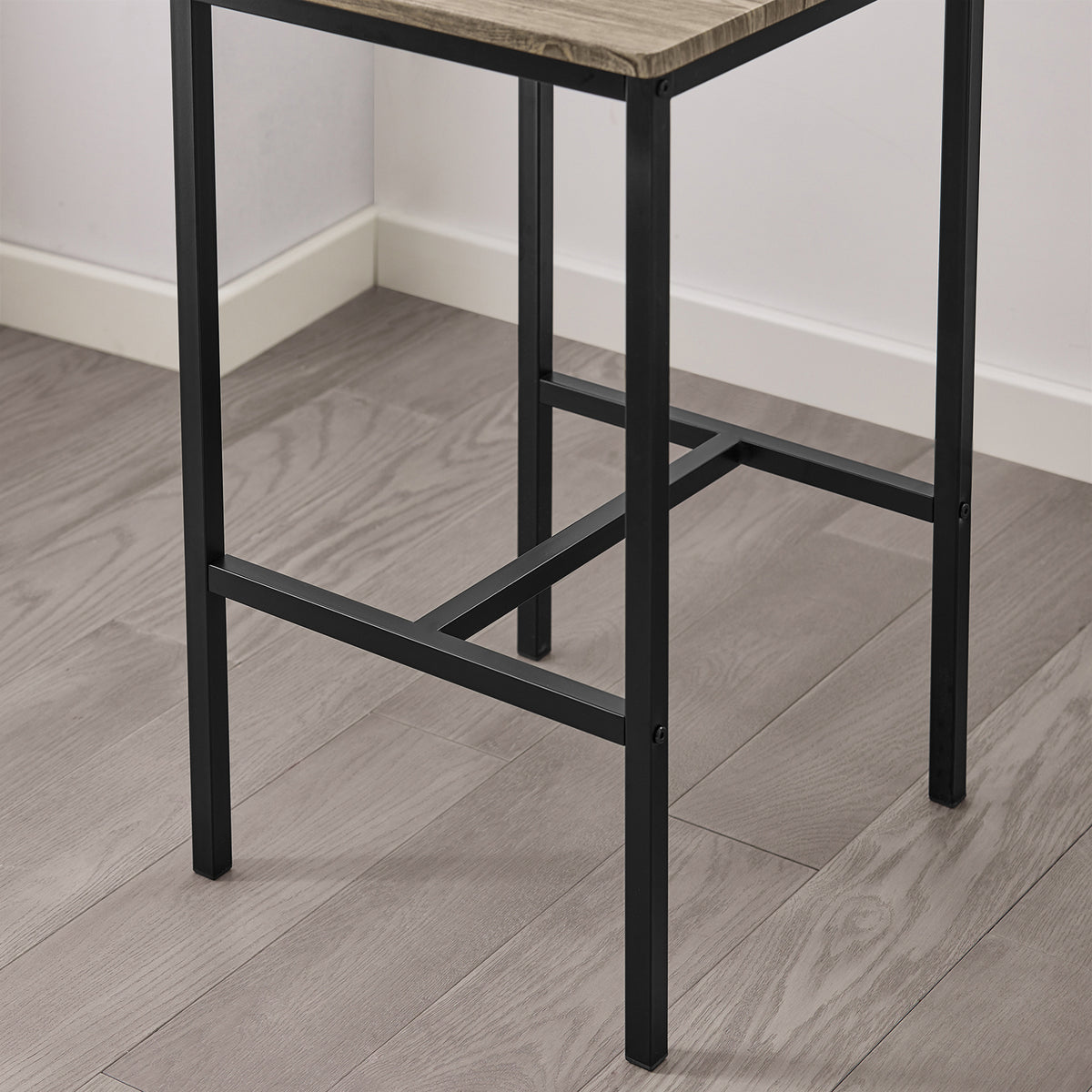SoBuy OGT03-N, Bar Set-1 Bar Table and 2 Stools Home Kitchen Restaurant Bar Set Furniture Dining Set, Wood