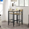 SoBuy OGT03-N, Bar Set-1 Bar Table and 2 Stools Home Kitchen Restaurant Bar Set Furniture Dining Set, Wood
