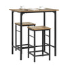 SoBuy OGT10-PF, Bar Set-1 Bar Table and 2 Stools, Home Kitchen Breakfast Bar Set Furniture Dining Set, Brown