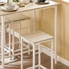 SoBuy OGT11-WN, Bar Set-1 Bar Table and 4 Stools, 5 Pieces Home Kitchen Breakfast Bar Set Furniture Dining Set, White