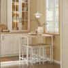 SoBuy OGT11-WN, Bar Set-1 Bar Table and 4 Stools, 5 Pieces Home Kitchen Breakfast Bar Set Furniture Dining Set, White