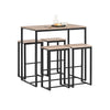 SoBuy OGT15-N, Bar Set-1 Bar Table and 4 Stools, Home Kitchen Breakfast Bar Set Furniture Dining Set, Wood