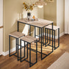 SoBuy OGT15-N, Bar Set-1 Bar Table and 4 Stools, Home Kitchen Breakfast Bar Set Furniture Dining Set, Wood