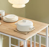 SoBuy OGT15-WN, Bar Set-1 Bar Table and 4 Stools, Home Kitchen Breakfast Bar Set Furniture Dining Set, White