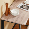 SoBuy OGT18-N, Folding Bar Table and 2 Folding Stools, Home Kitchen Breakfast Bar Set Furniture Dining Set, Wood