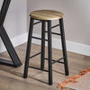 SoBuy OGT24-N, Set-Half-folded Bar Table and 4 Stools, 5 Pieces Home Kitchen Breakfast Bar, Wood