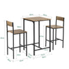 SoBuy OGT27-N, Bar Set-1 Bar Table and 2 Stools, 3 Pieces Home Kitchen Breakfast Bar Set Furniture Dining Set, Wood