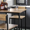 SoBuy OGT27-N, Bar Set-1 Bar Table and 2 Stools, 3 Pieces Home Kitchen Breakfast Bar Set Furniture Dining Set, Wood
