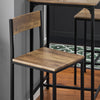 SoBuy OGT27-N, Bar Set-1 Bar Table and 2 Stools, 3 Pieces Home Kitchen Breakfast Bar Set Furniture Dining Set, Wood