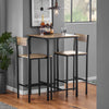 SoBuy OGT27-N, Bar Set-1 Bar Table and 2 Stools, 3 Pieces Home Kitchen Breakfast Bar Set Furniture Dining Set, Wood