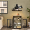 SoBuy OGT43-HG, 3 Pieces Home Kitchen Breakfast Bar Set Furniture Dining Set, Grey