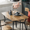 SoBuy OGT49-F, 5 Pieces Dining Table Set Dining Table and 4 Chairs Dining Room Furniture Set, Brown