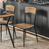 SoBuy OGT49-F, 5 Pieces Dining Table Set Dining Table and 4 Chairs Dining Room Furniture Set, Brown