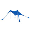 SoBuy OZT01-DB, Beach Tent Sun Shelter Beach Shelter Canopy Portable Beach Sun Shade with 2 Aluminum Poles, Blue