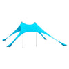 SoBuy OZT01-HB, Beach Tent Sun Shelter Beach Shelter Canopy Portable Beach Sun Shade with 2 Aluminum Poles, Blue