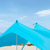 SoBuy OZT01-HB, Beach Tent Sun Shelter Beach Shelter Canopy Portable Beach Sun Shade with 2 Aluminum Poles, Blue