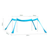 SoBuy OZT02-HB, Beach Tent Sun Shelter Beach Shelter Canopy Portable Beach Sun Shade with 4 Aluminum Poles, Blue