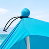 SoBuy OZT02-HB, Beach Tent Sun Shelter Beach Shelter Canopy Portable Beach Sun Shade with 4 Aluminum Poles, Blue