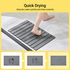 SoBuy SDA10-HG, Diatomite Stone Bath Mat Non-Slip Bath Mat Quick Drying Bathroom Rug, Grey