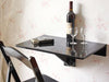 SoBuy FWT03-SCH, Wall-mounted Drop-leaf Table, Folding Kitchen & Dining Table Desk, Black