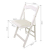 SoBuy FST06-W, Folding Wooden Chair,Home Office Folding Chair Seating, White