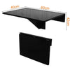 SoBuy FWT03-SCH, Wall-mounted Drop-leaf Table, Folding Kitchen & Dining Table Desk, Black