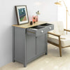 SoBuy FSB25-HG, Kitchen Dining Room Living Room Storage Cabinet Cupboard Sideboard, Grey