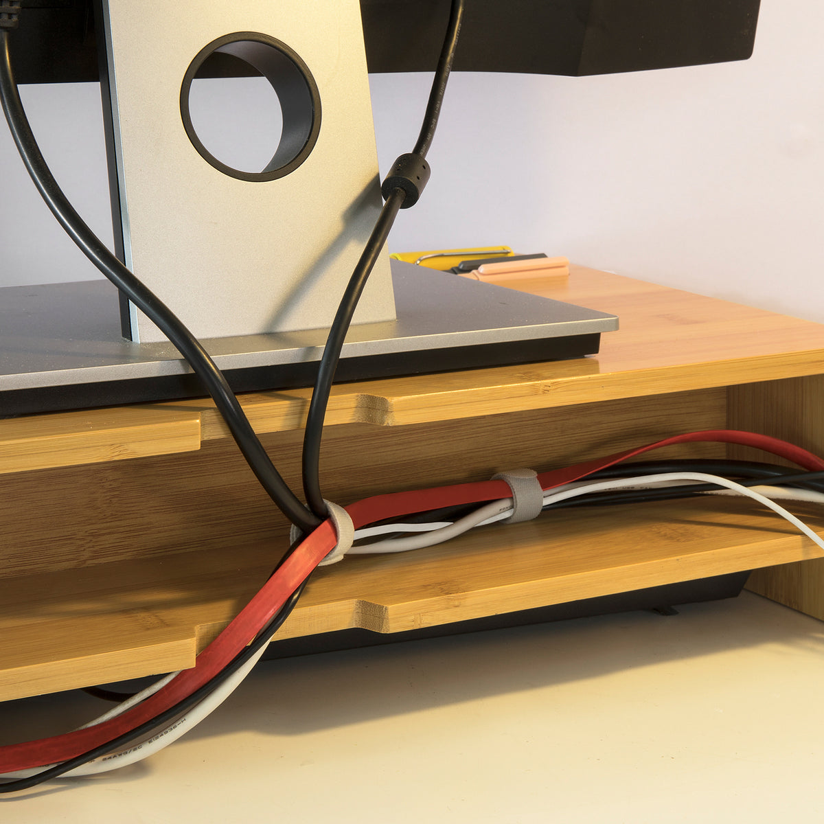 Pre-sale SoBuy BBF03-N, Bamboo Monitor Stand Computer Screen Monitor Riser Desk Organizer, Wood