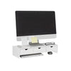 SoBuy BBF03-W, Monitor Stand Computer Screen Monitor Riser Desk Organizer, White