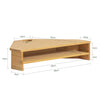 SoBuy BBF09-N, Triangle Bamboo Monitor Stand Computer Riser Desk Organizer, Wood