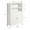 SoBuy BZR13-W, Bathroom Cabinet Bathroom Shelf Bathroom Storage Cabinet Unit, White