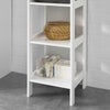 SoBuy BZR14-W, White 5 Tiers Bathroom Shelf Bathroom Storage Shelf Cabinet Unit, White