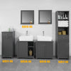 SoBuy BZR38-DG, Under Sink Cabinet Bathroom Storage Cabinet Bathroom Vanity Unit, Grey