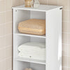 SoBuy BZR17-W, Bathroom Storage Cabinet Unit with 3 Shelves 1 Drawer 1 Cabinet, White