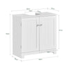 SoBuy BZR18-II-W, Under Sink Cabinet Bathroom Vanity Unit, Suitable for Pedestal Sinks, White