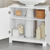 SoBuy BZR18-II-W, Under Sink Cabinet Bathroom Vanity Unit, Suitable for Pedestal Sinks, White