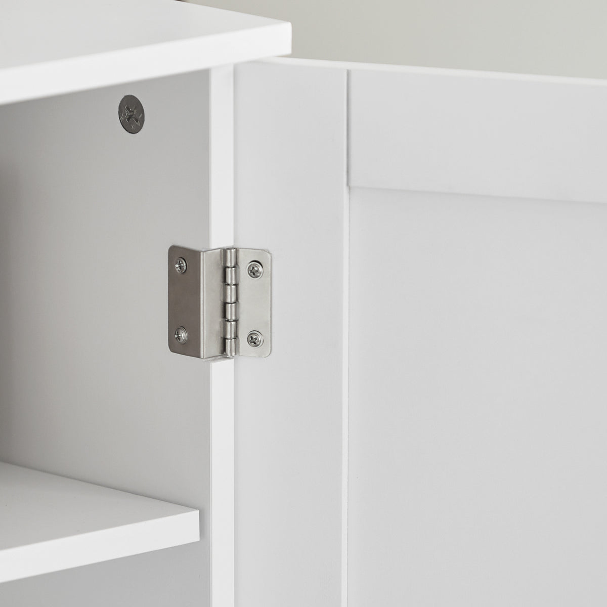 SoBuy BZR18-II-W, Under Sink Cabinet Bathroom Vanity Unit, Suitable for Pedestal Sinks, White