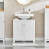 SoBuy BZR18-II-W, Under Sink Cabinet Bathroom Vanity Unit, Suitable for Pedestal Sinks, White