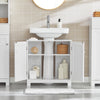 SoBuy BZR18-II-W, Under Sink Cabinet Bathroom Vanity Unit, Suitable for Pedestal Sinks, White