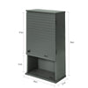 SoBuy BZR25-DG, Wall Mounted Single Door Bathroom Storage Cabinet, Grey