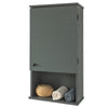 SoBuy BZR25-DG, Wall Mounted Single Door Bathroom Storage Cabinet, Grey