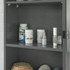 SoBuy BZR25-DG, Wall Mounted Single Door Bathroom Storage Cabinet, Grey