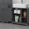SoBuy BZR38-DG, Under Sink Cabinet Bathroom Storage Cabinet Bathroom Vanity Unit, Grey