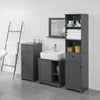 SoBuy BZR38-DG, Under Sink Cabinet Bathroom Storage Cabinet Bathroom Vanity Unit, Grey